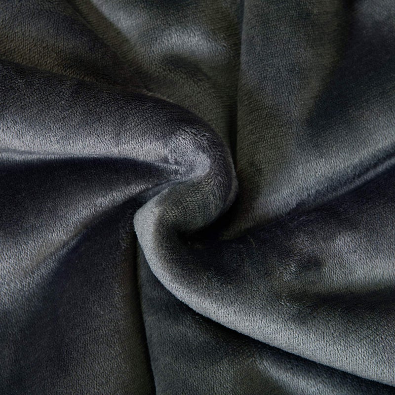 SOCHOW Sherpa Fleece Throw Blanket, Reversible Super Soft Luxurious Plush Blanket Throw Size, Dark Grey, 50"x60" - Image 5